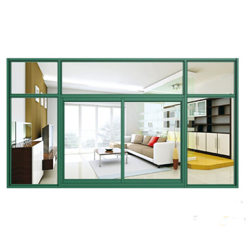 Aluminum Profile Sliding System Window with Hollow Toughened Glass (FT-W126)